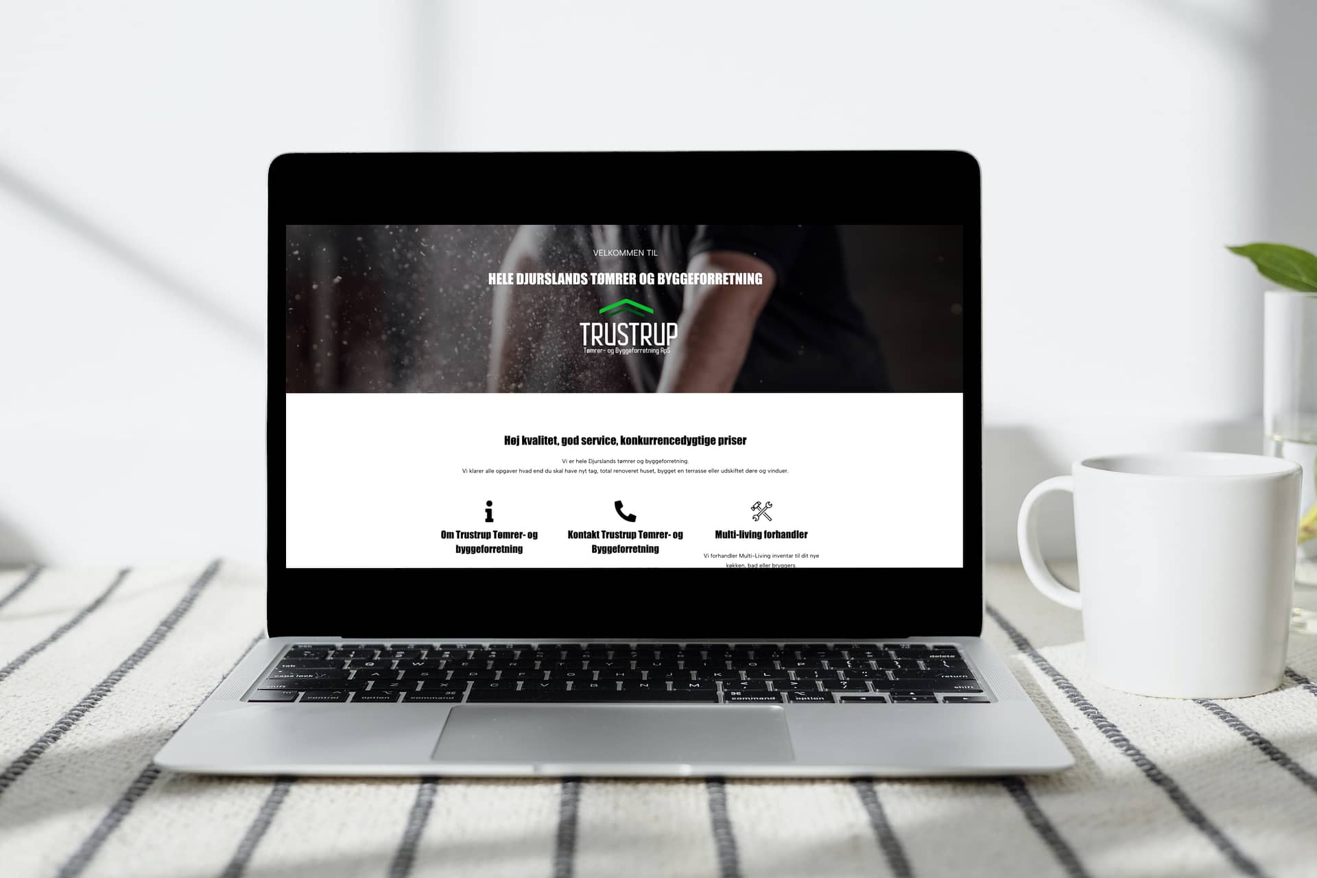 Trustrup Tømrer Hjemmeside re-design